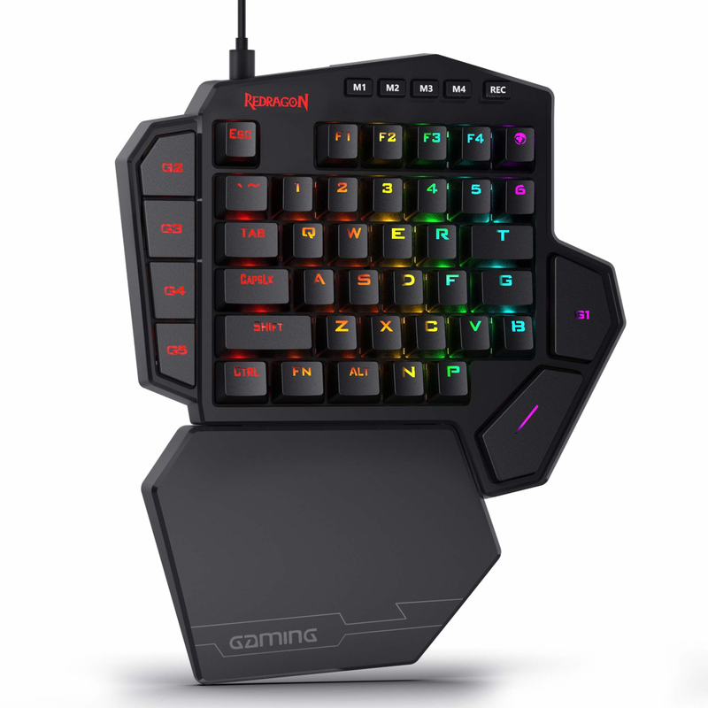 Gaming Keyboard Half - Redragon K585 DITI One-Handed RGB Mechanical