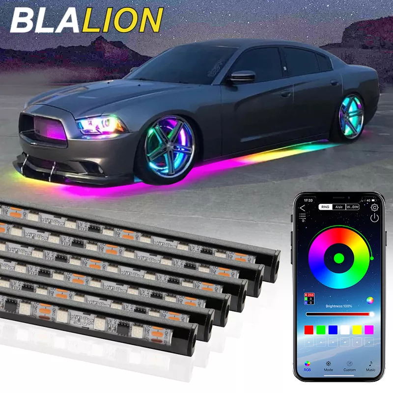 Rgb Underglow Strip - SEAMETAL Car Flexible Underglow Strip Light