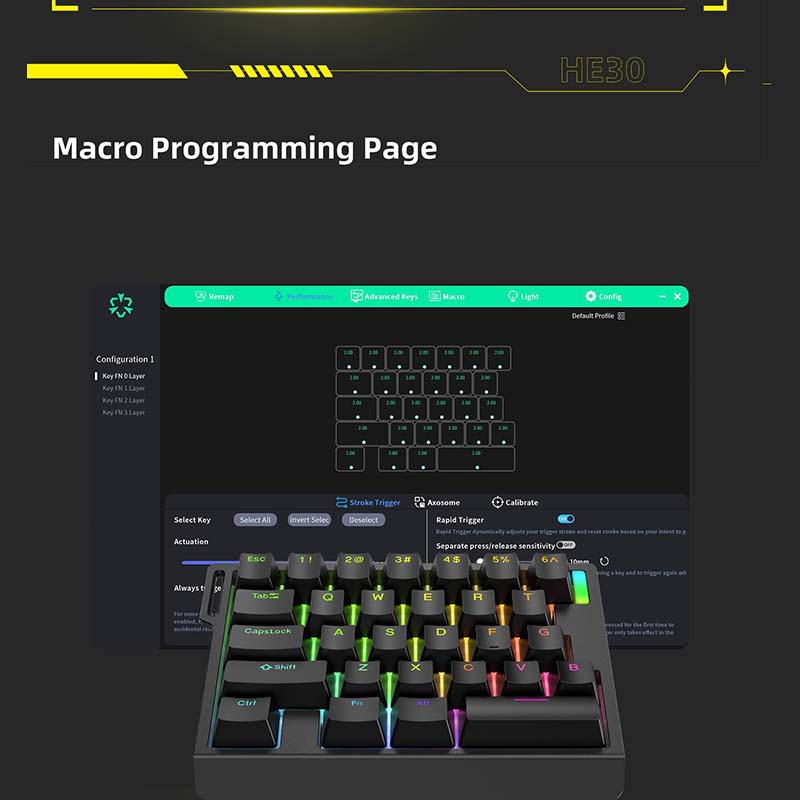 HE30 Mechanical Gaming Keyboar - Gaming Keyboard Magnetic Switches 评论和价格