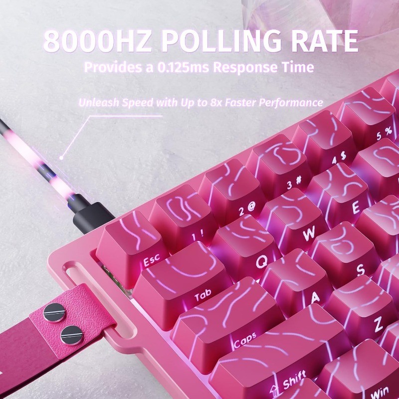 ATTACK SHARK X68 HE 8000Hz Rap - Keyboard Gaming Mac 评论和价格