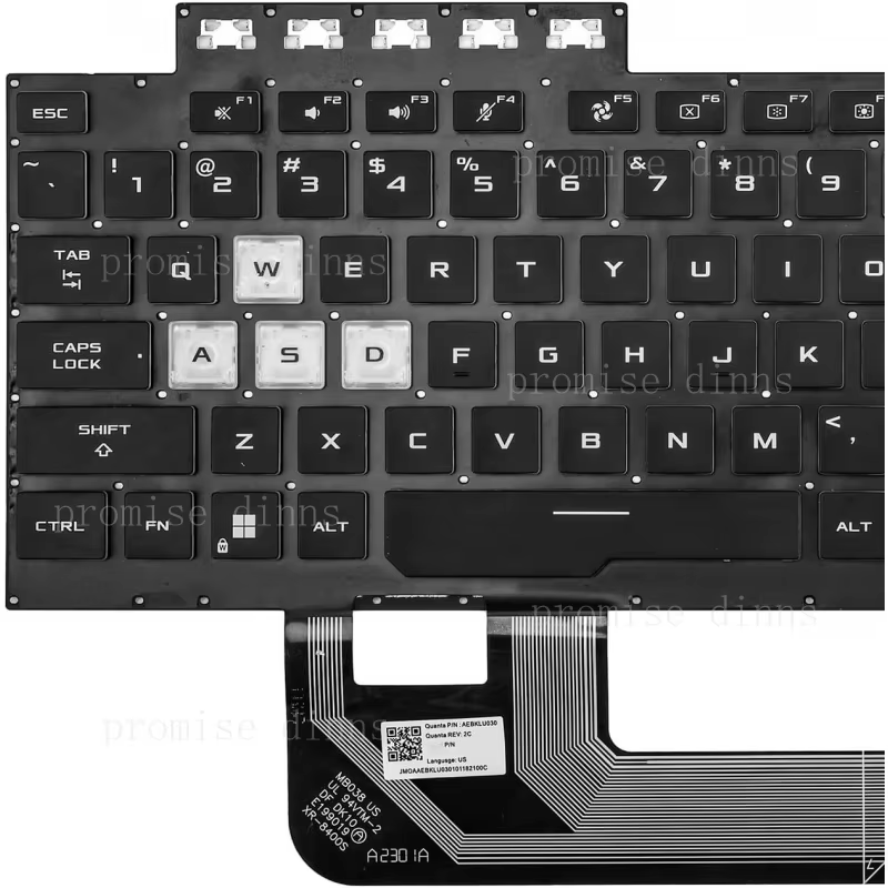 M   US Keyboard for Asus TUF G - Gaming Keyboard Asus 评论和价格