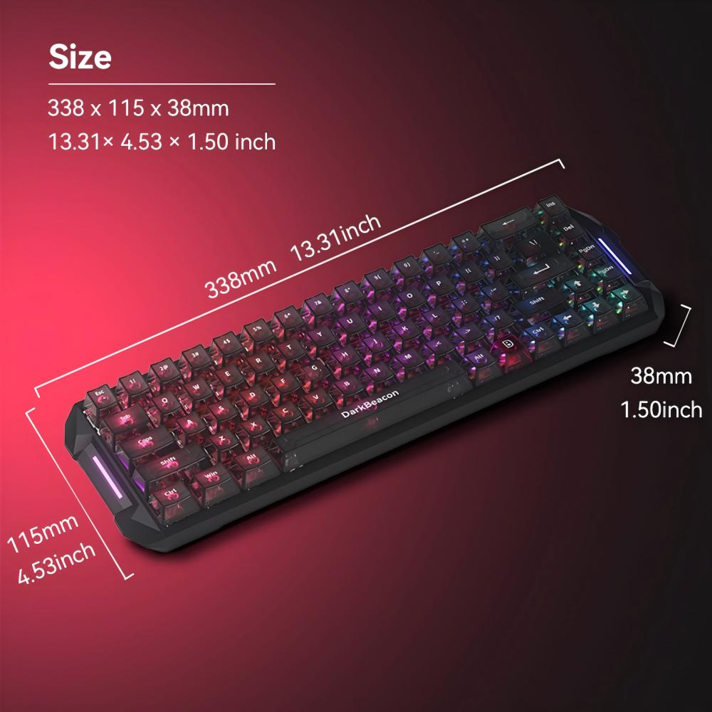 DarkBeacon Blade 68 Wired Sile - Gaming Keyboard That Is Quiet 评论和价格