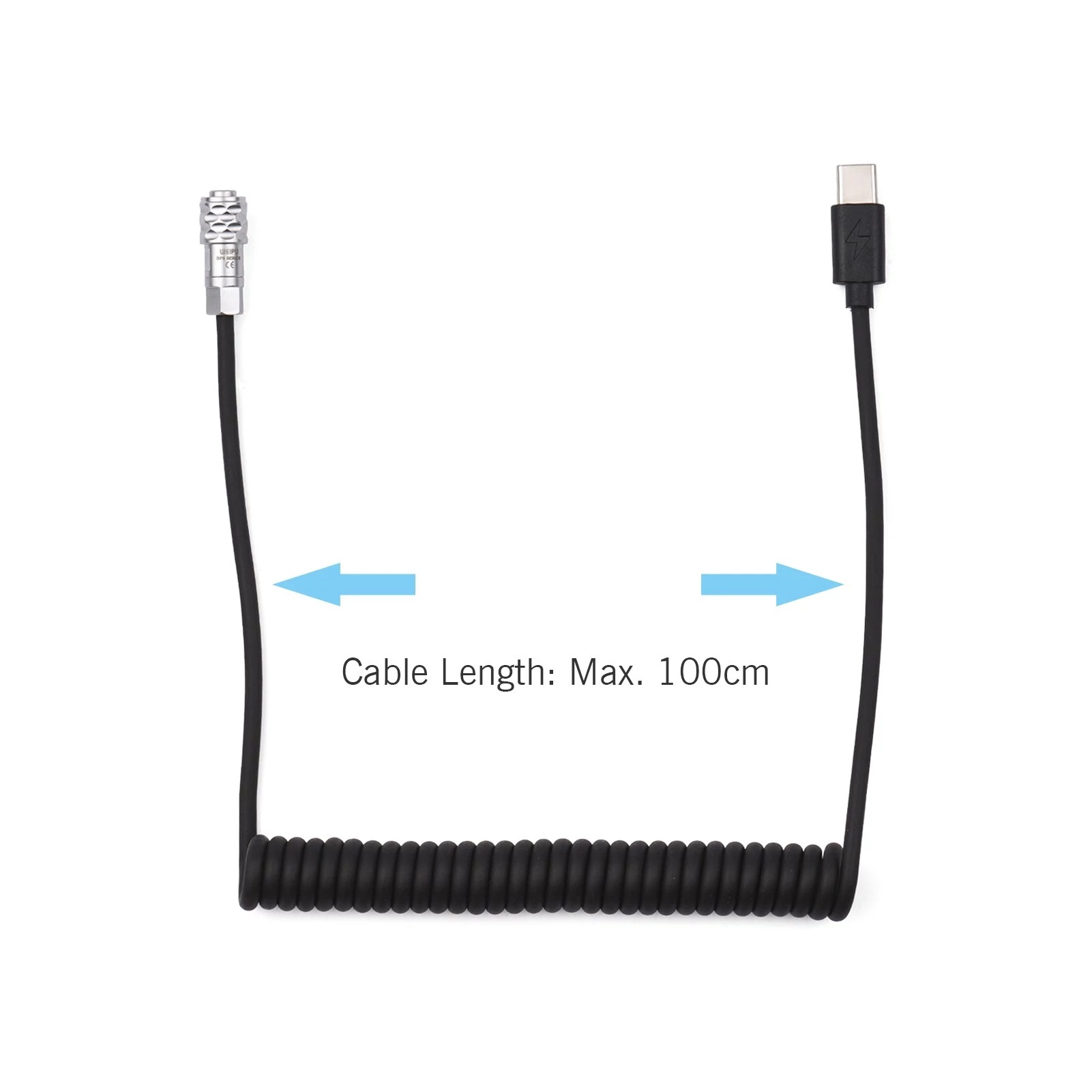 New PD 12V 3A USB Type C To 2  - Coiled Usb Cable 评论和价格