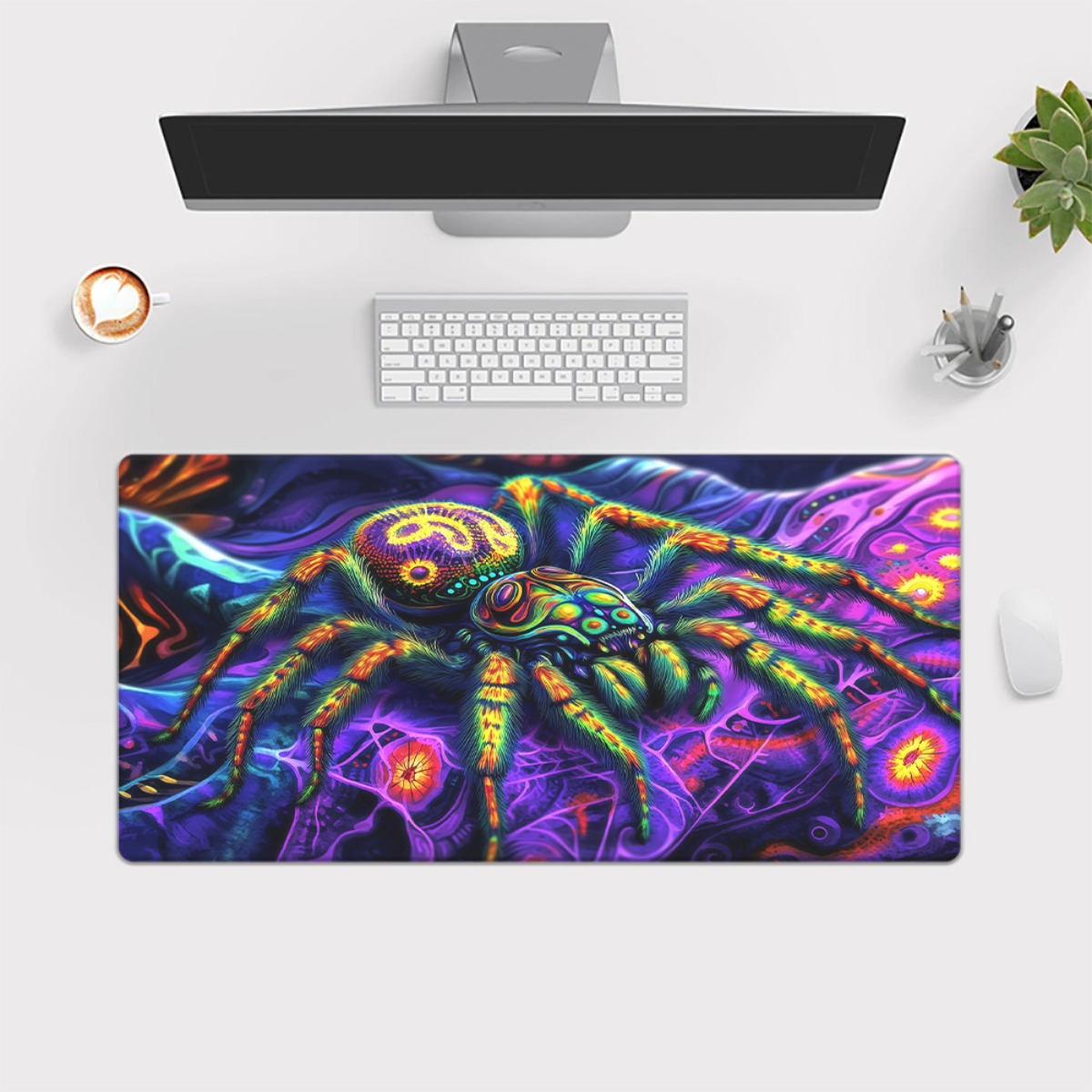 Brand Vibrant Spider Mousepad  - Gaming Keyboard Brand 评论和价格