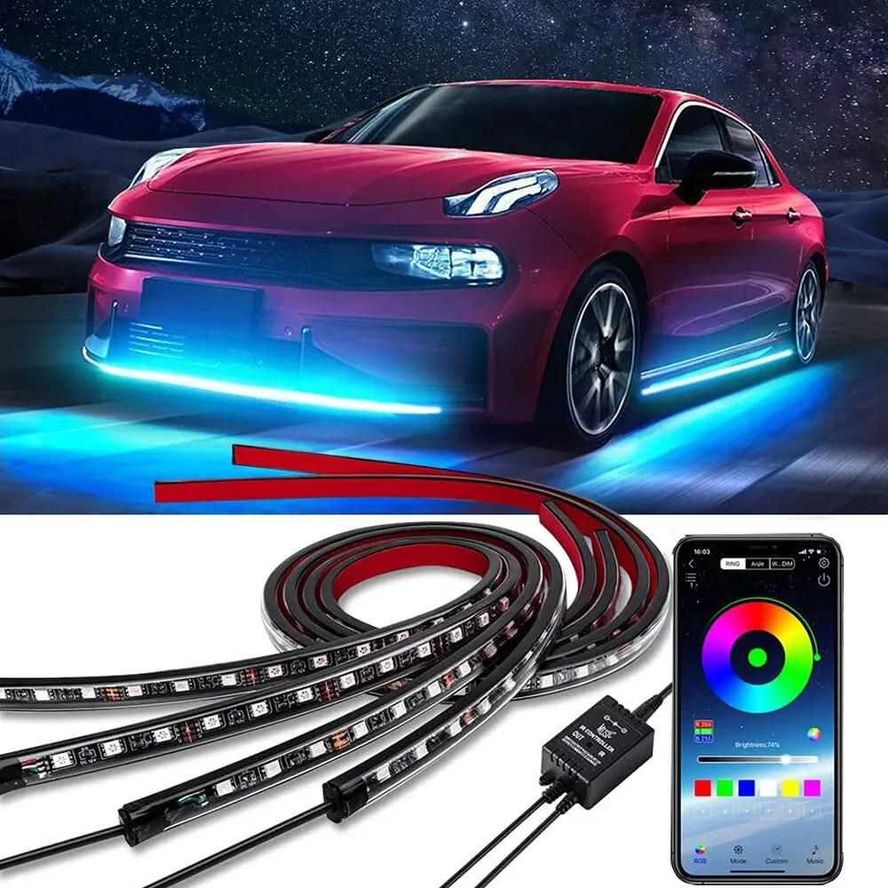 Neon LED RGB Car Underglow Bot - Rgb Underglow Strip 评论和价格