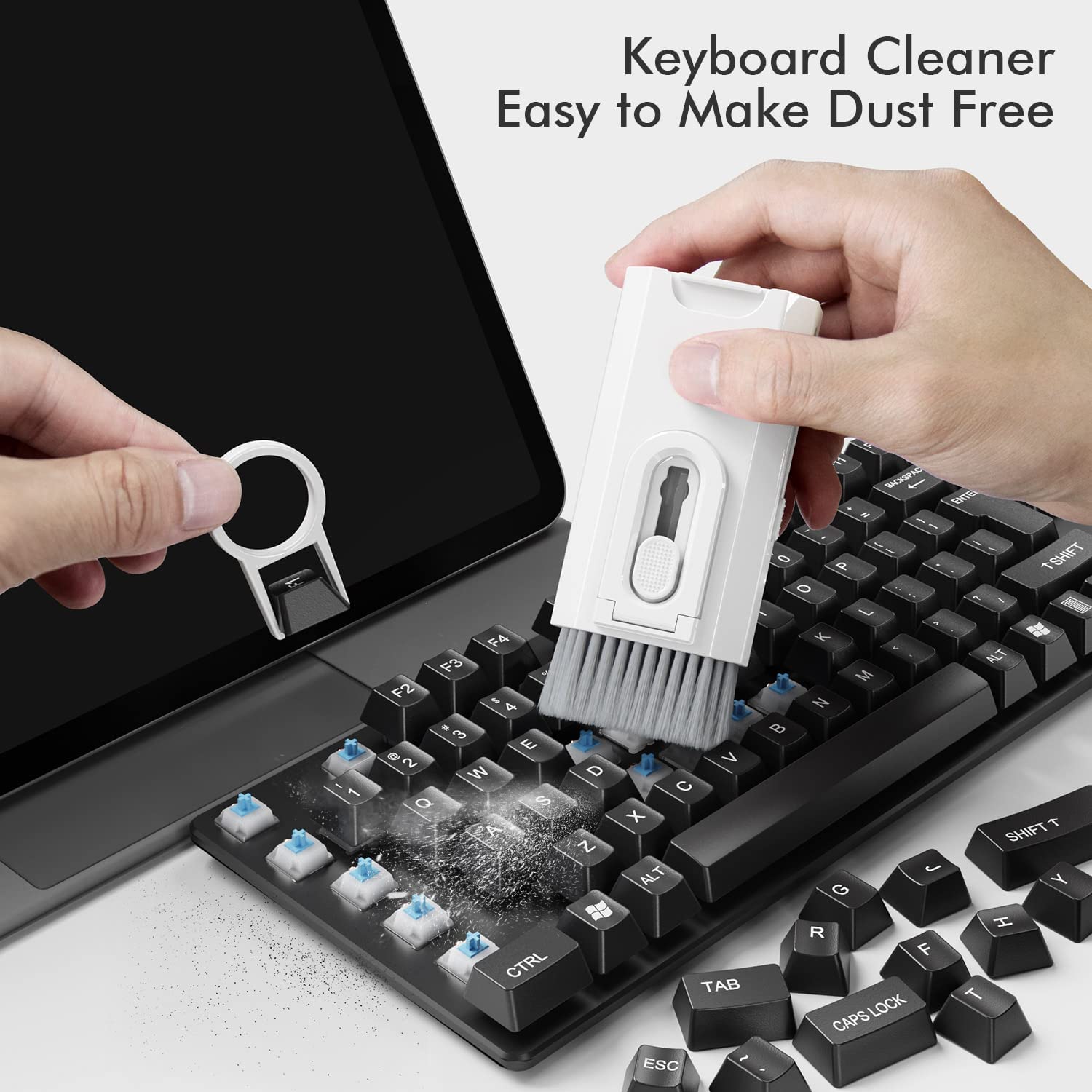 8 in 1 Cleaning Kit Computer K - Keycap Puller Ring 评论和价格