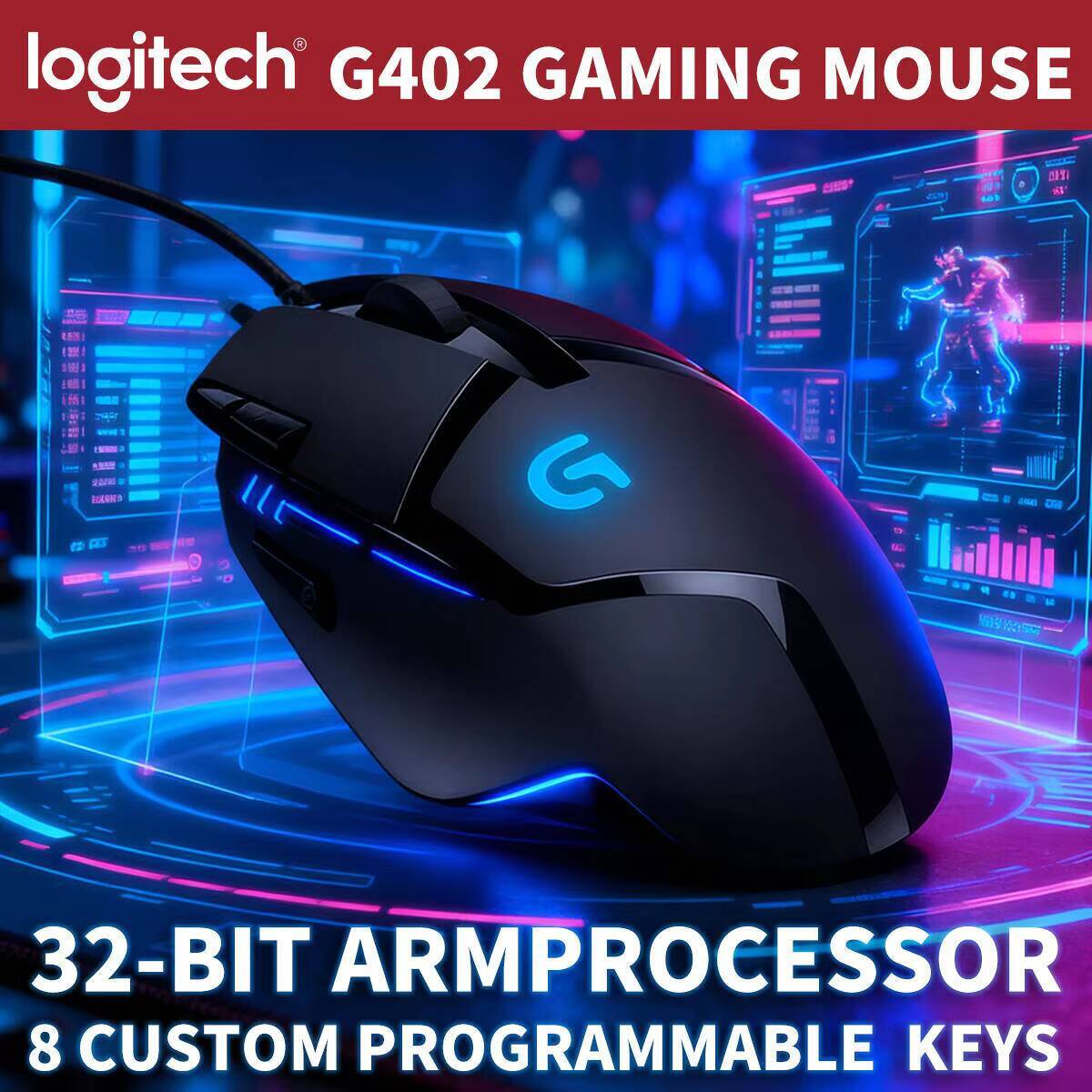 Logitech G402 Wired Mouse 500  - Logitech Mouse G203 评论和价格