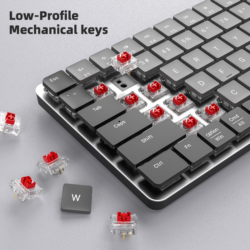 Bluetooth Dual-Mode Ultra-Thin - Gaming Keyboard That Is Quiet 评论和价格