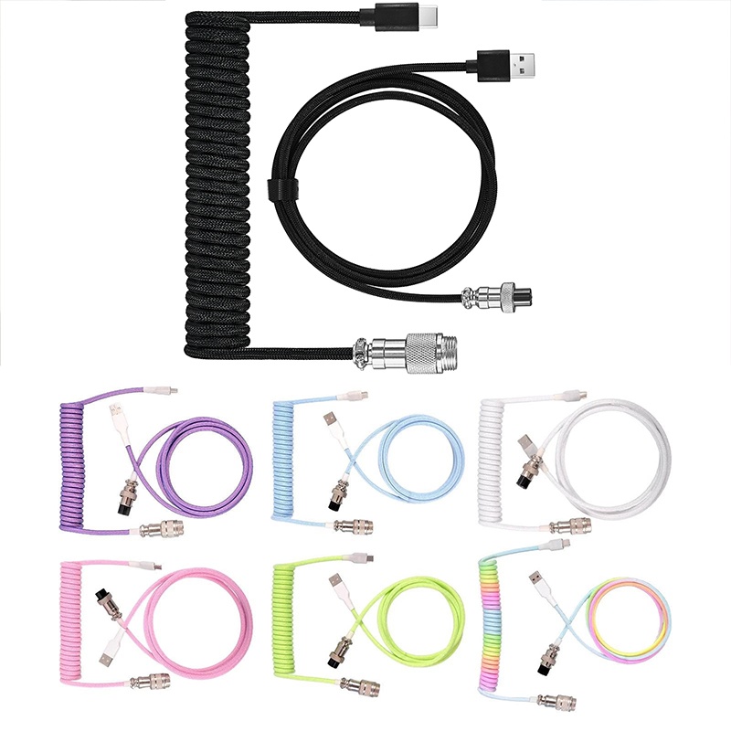 USB Type C Mechanical Keyboard - Coiled Usb Cable 评论和价格