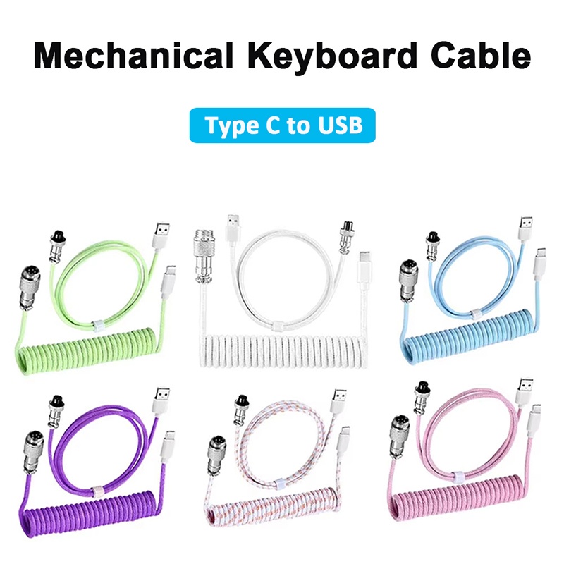 USB Type C Mechanical Keyboard - Coiled Usb Cable 评论和价格