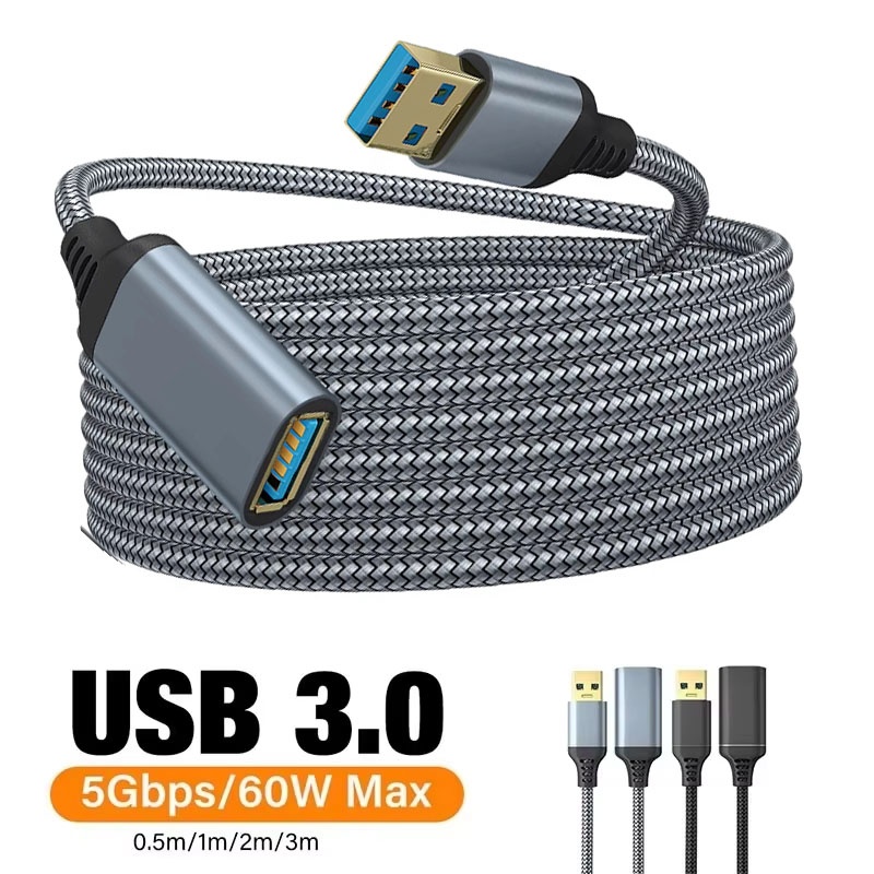 USB 3.0 Nylon Braided Extensio - Coiled Usb Cable 评论和价格