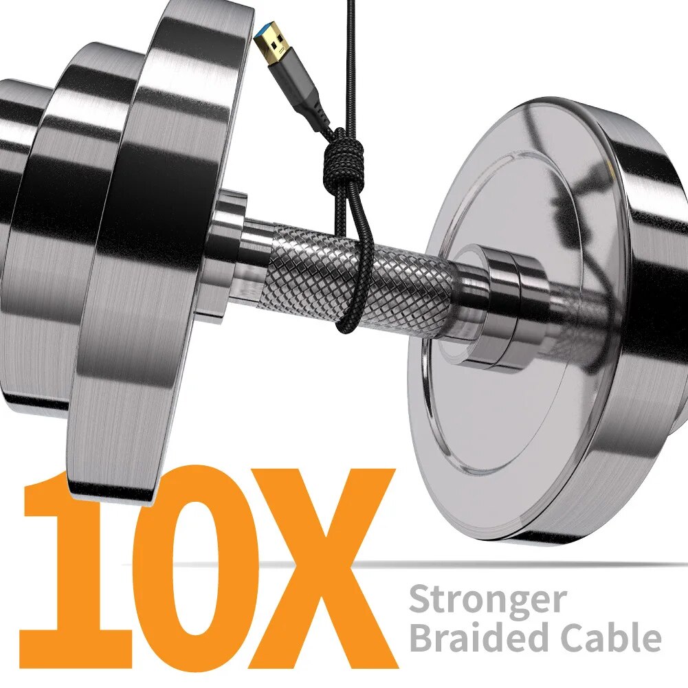 USB 3.0 Nylon Braided Extensio - Coiled Usb Cable 评论和价格