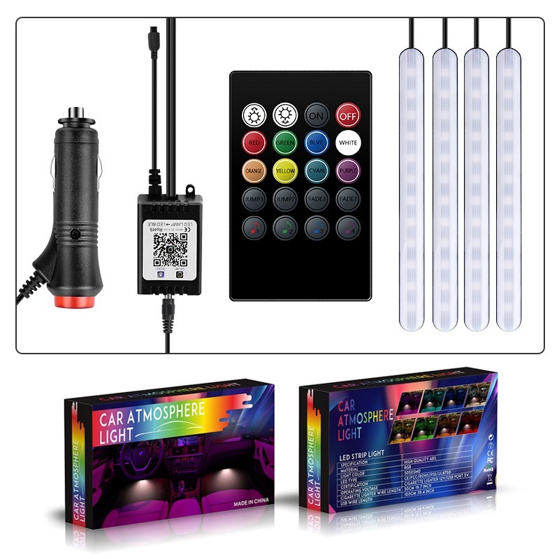 4in1 LED RGB Car Underglow Bot - Rgb Underglow Strip 评论和价格