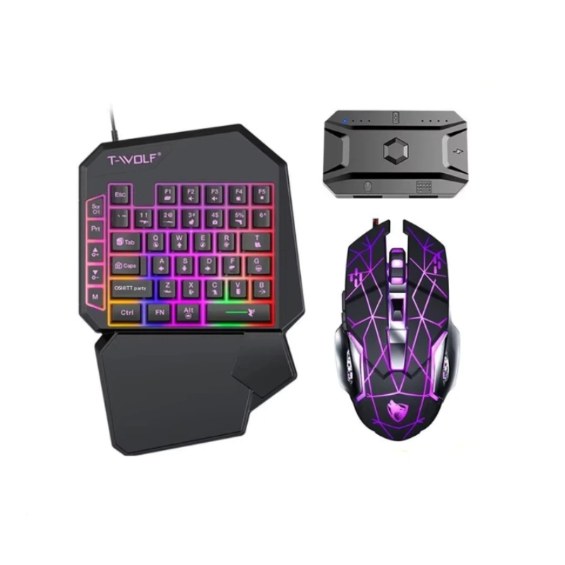 T-Wolf Tf950 5 In 1 One Handed - Gaming Keyboard Half 评论和价格