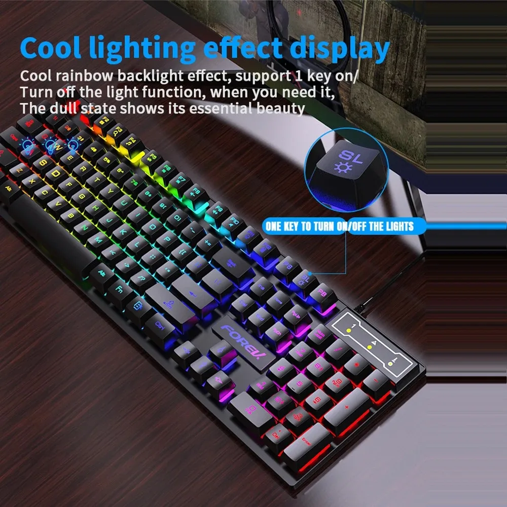 104 Key Backlit Mechanical Key - Gaming Keyboard Half 评论和价格