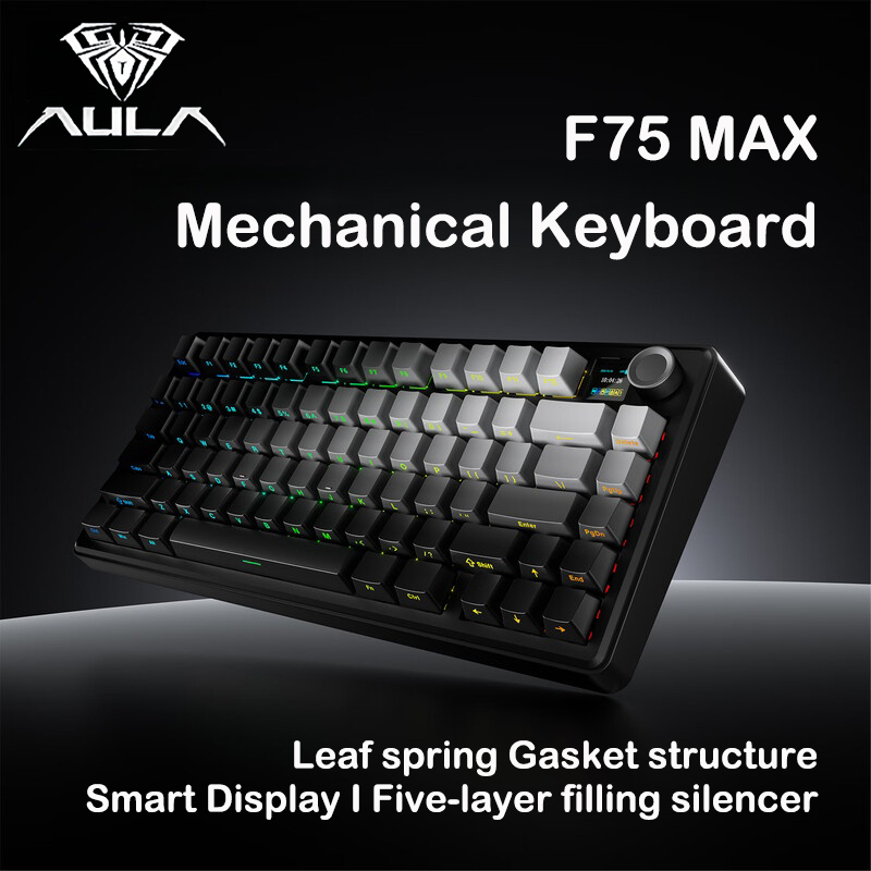 AULA F75 MAX 75% Tri-Mode Mech - Keyboard Gaming Mac 评论和价格