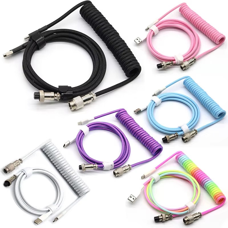 USB Type C Mechanical Keyboard - Coiled Usb Cable 评论和价格