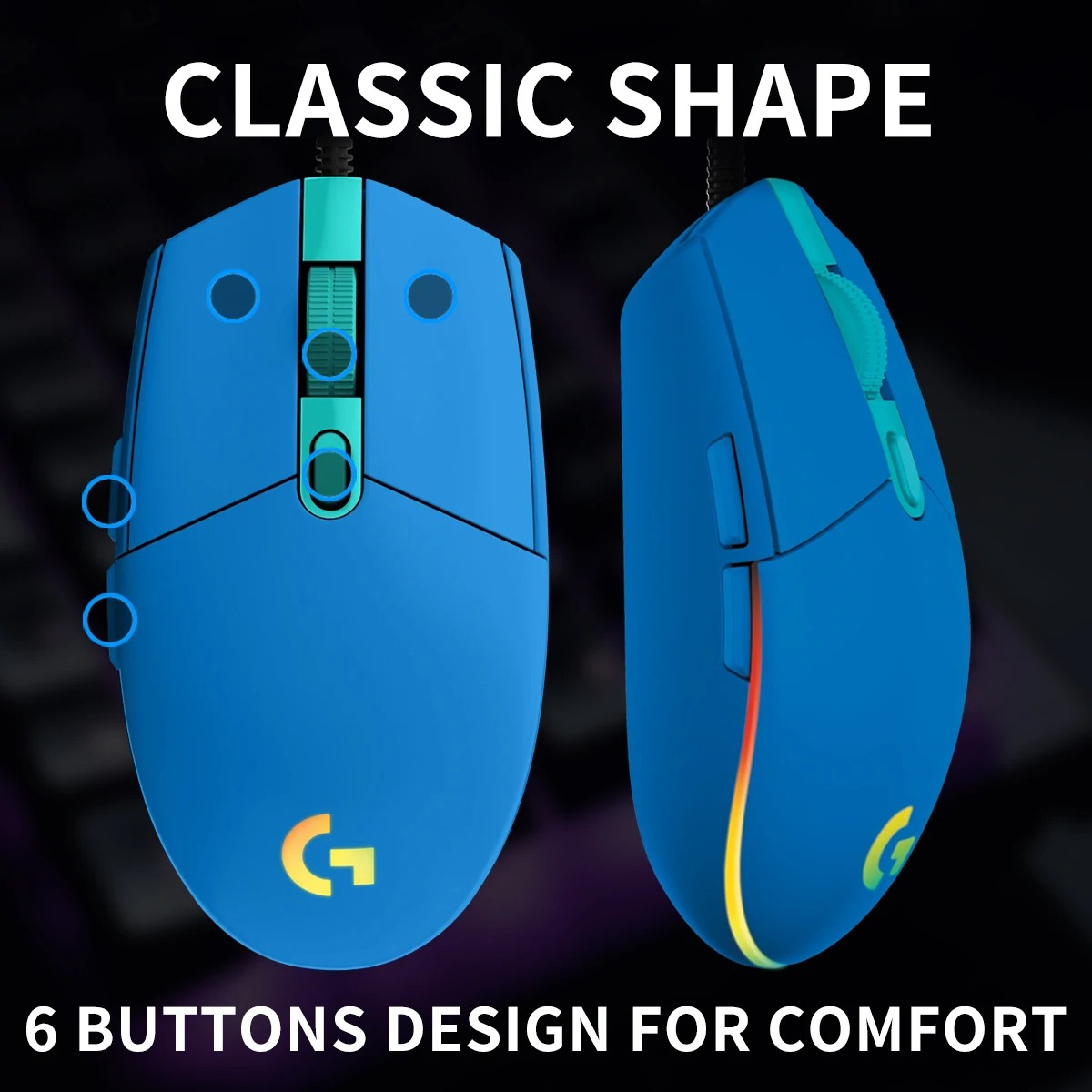 Logitech G102/G203 E-sports gr - Logitech Mouse G203 评论和价格