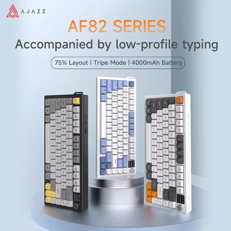 AJAZZ AF82 75% Tri-Mode Keyboa - Keyboard Gaming Mac 评论和价格