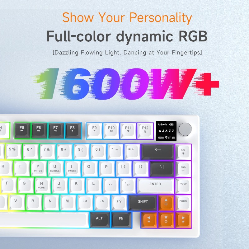 AJAZZ AF82 75% Tri-Mode Keyboa - Keyboard Gaming Mac 评论和价格