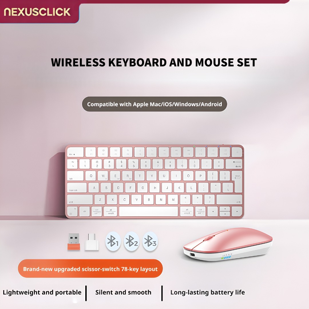 NexusClick Ultra Slim Wireless - Gaming Keyboard That Is Quiet 评论和价格