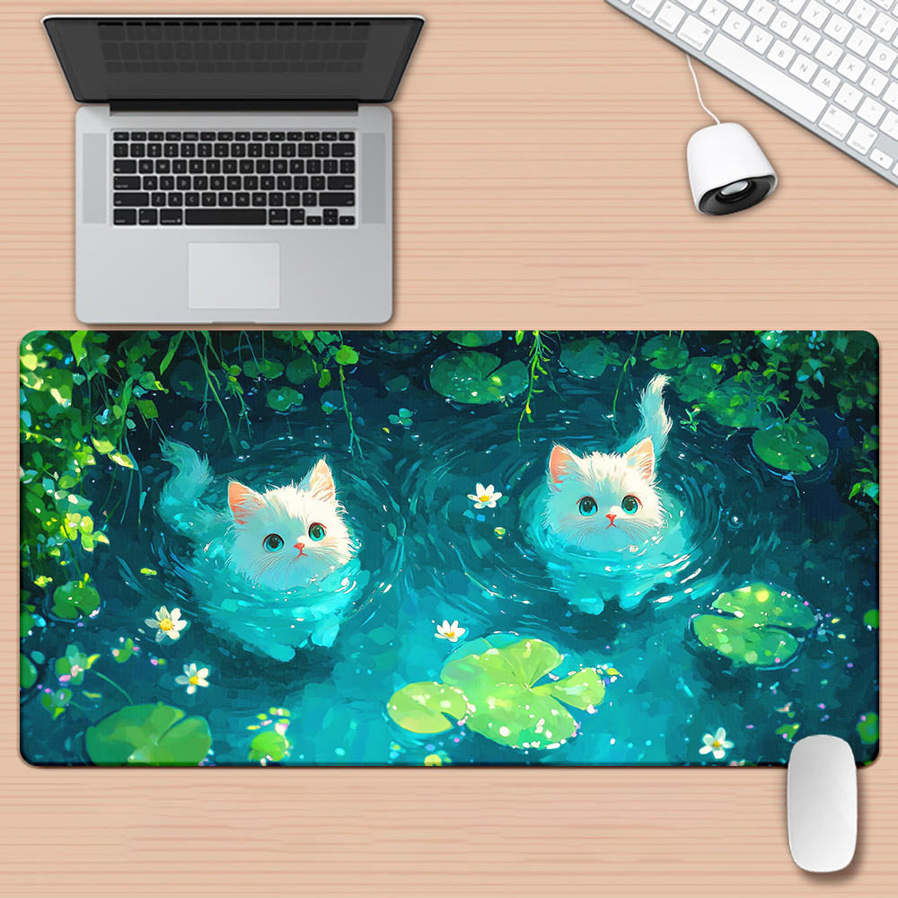 Brand Cute Cat Pond XXL Mousep - Gaming Keyboard Brand 评论和价格