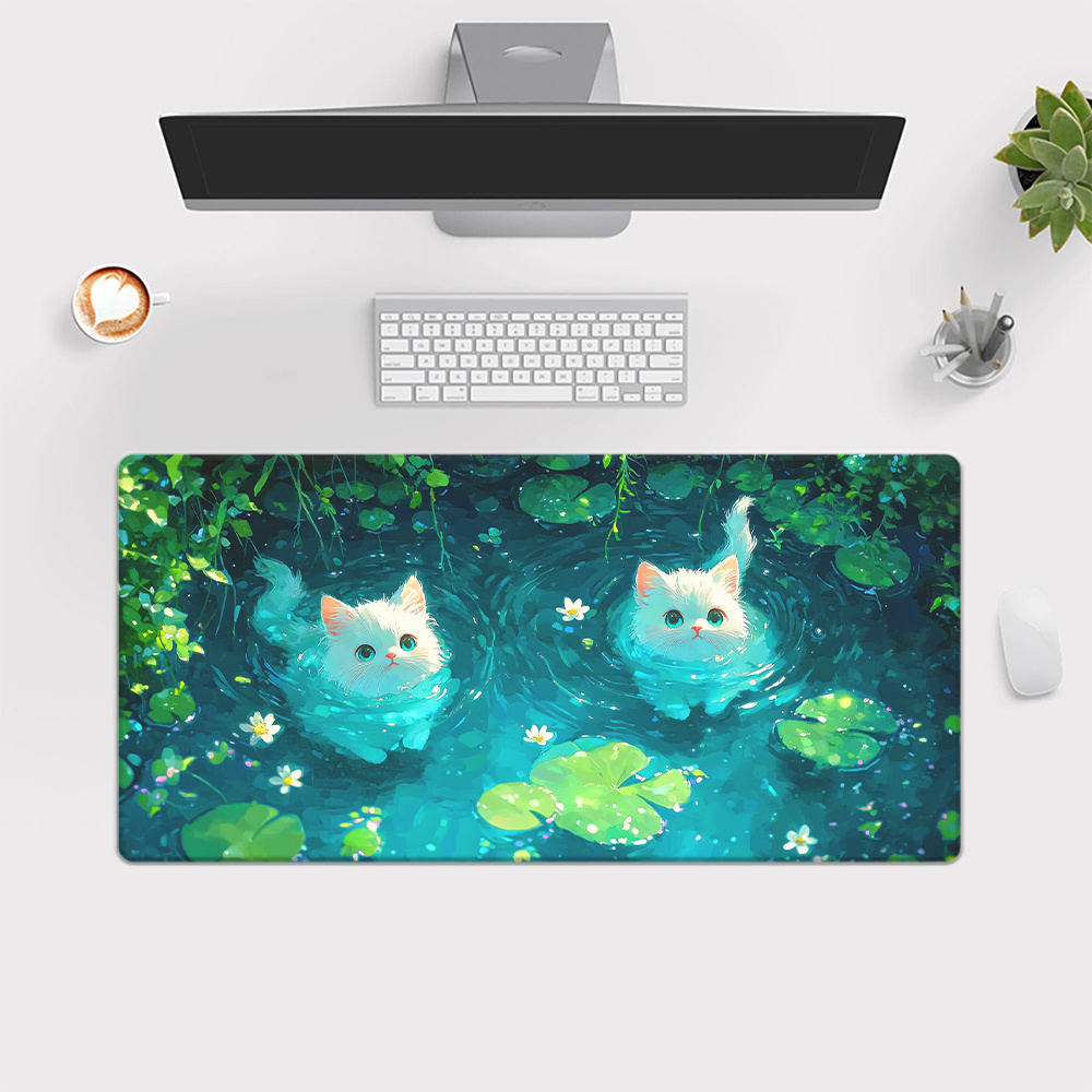 Brand Cute Cat Pond XXL Mousep - Gaming Keyboard Brand 评论和价格