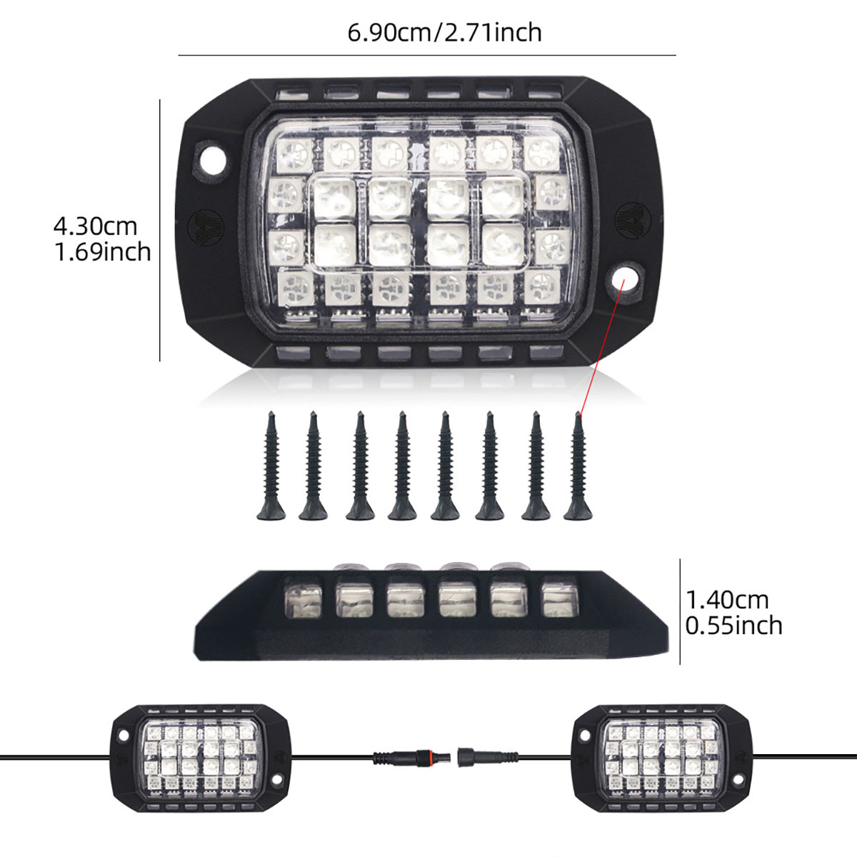 Car RGB LED Chassis Light Stri - Rgb Underglow Strip 评论和价格