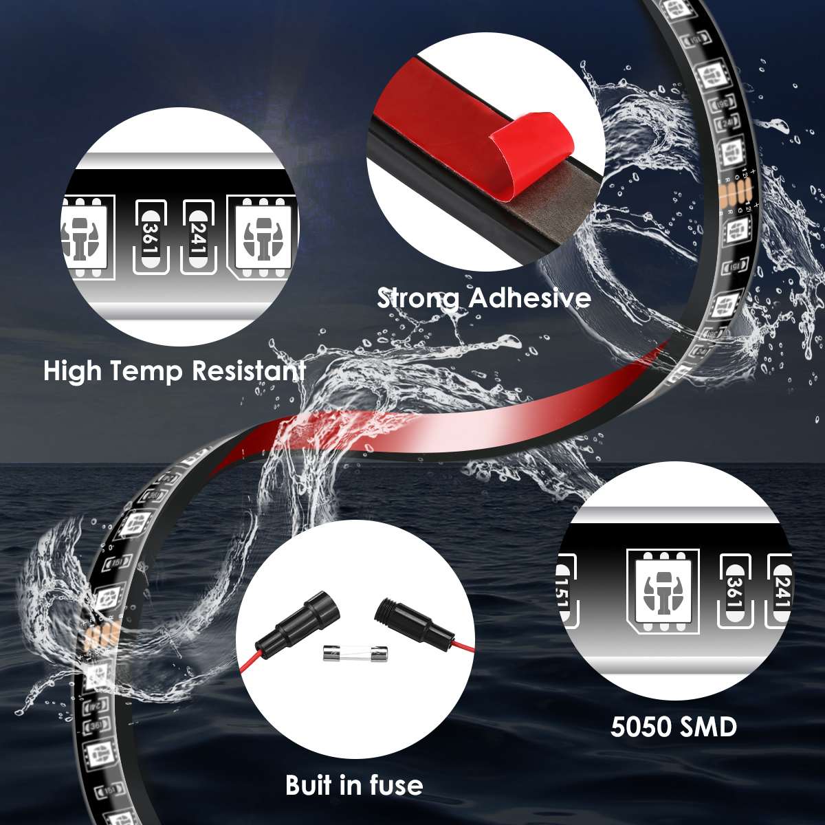 Wireless LED Car Flexible Unde - Rgb Underglow Strip 评论和价格